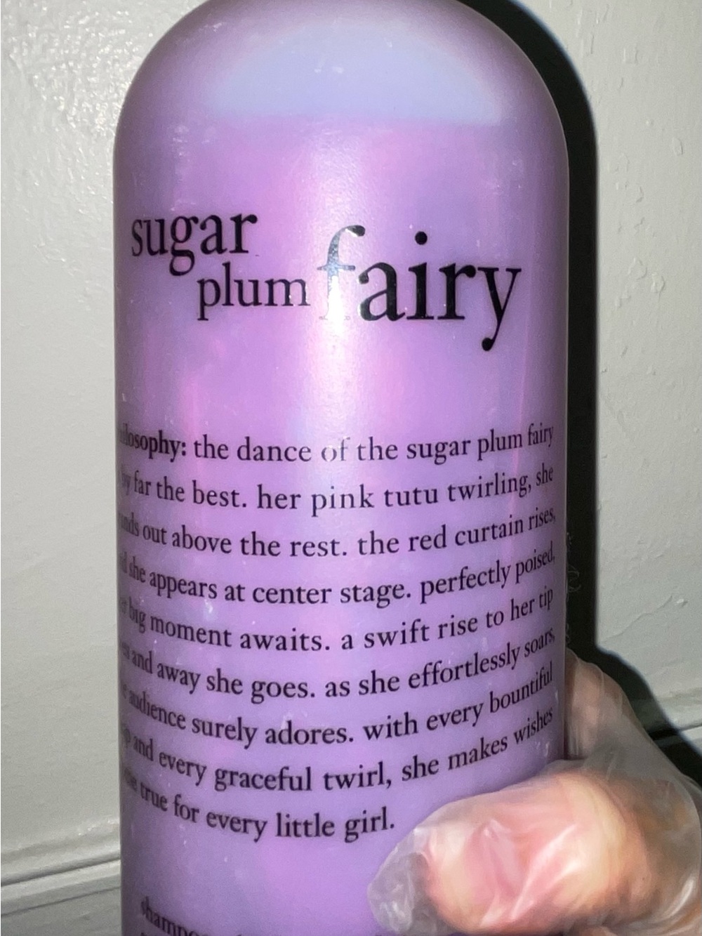 Philosophy Sugar Plum Fairy Shampoo - Pink and Purple Bottle -32 oz